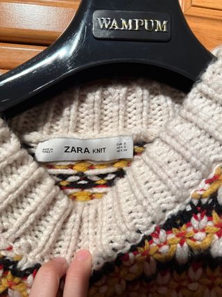 Jersey Zara Punto Multicolor