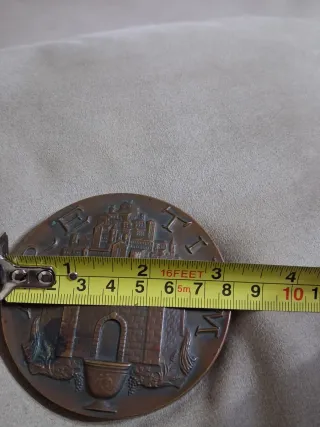 Medaglione Bronzo Borgo di Arezzo