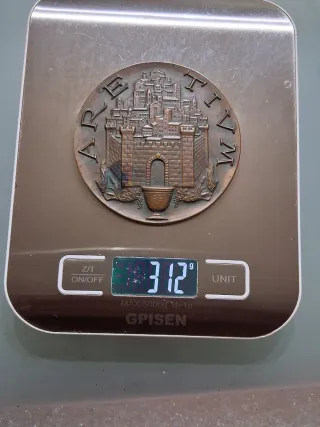 Medaglione Bronzo Borgo di Arezzo