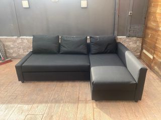 Sofá Cama Chaiselongue Negro