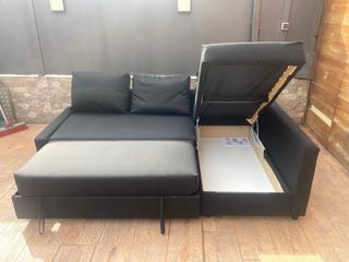 Sofá Cama Chaiselongue Negro