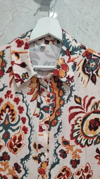 Vestido largo boho estampado Talla S