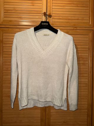 Jersey Stradivarius punto cuello pico talla única