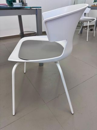Sedia postazione cliente bianca