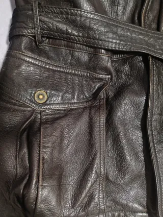 Chaqueta piel auténtica vintage hombre E. Zegna