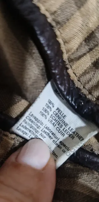 Chaqueta piel auténtica vintage hombre E. Zegna