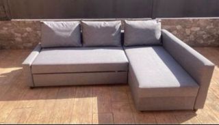 Sofá Cama Chaiselongue Gris