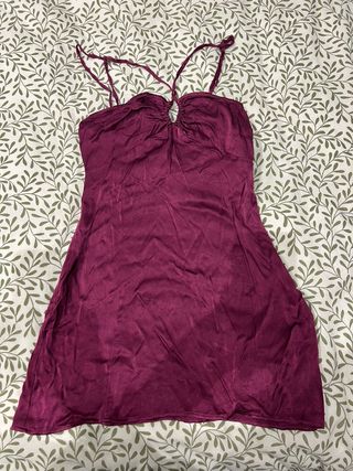 Vestido Morado Pull and Bear Talla M