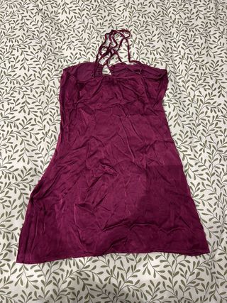 Vestido Morado Pull and Bear Talla M