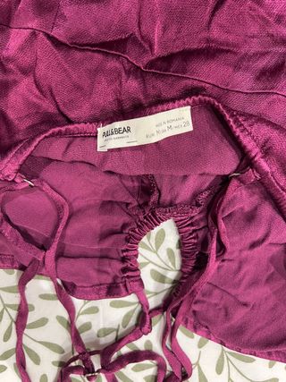 Vestido Morado Pull and Bear Talla M