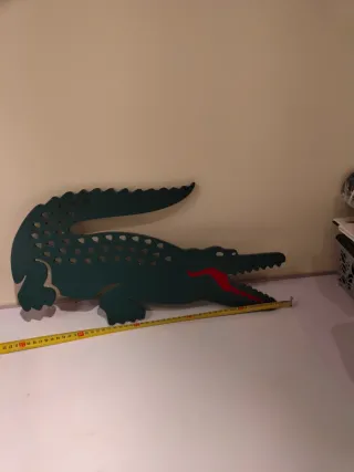 Figura Madera Lacoste Cocodrilo
