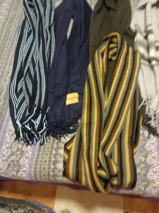 Lote 6 bufandas hombre