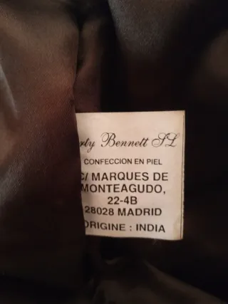 Chaqueta Cuero Country Road Talla XL