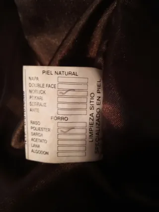 Chaqueta Cuero Country Road Talla XL