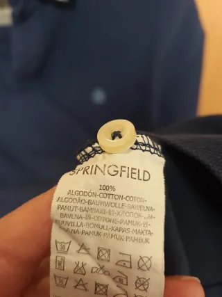 Polo manga corta azul Springfield hombre Talla XL