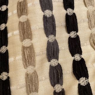 Calza di Natale decorata con nappe