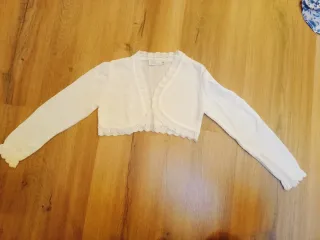 Chaqueta Bolero Niña Blanca