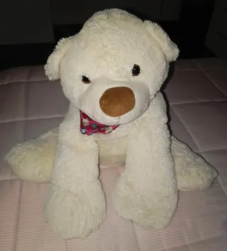 Peluche Oso Blanco con Corbata