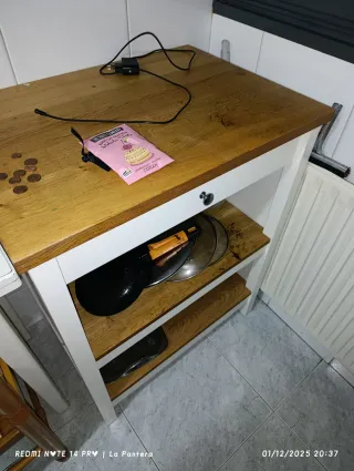 Mueble de cocina madera y metal