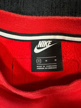 Sudadera Nike Air Oversize Roja Talla M