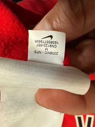 Sudadera Nike Air Oversize Roja Talla M