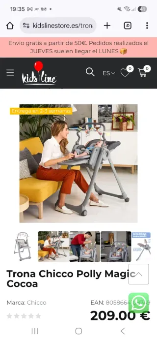 Trona Chicco Polly Magic