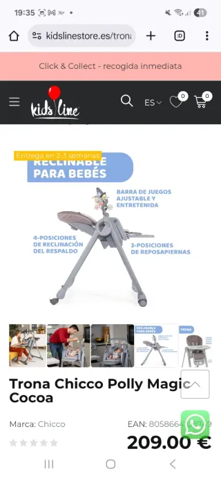 Trona Chicco Polly Magic