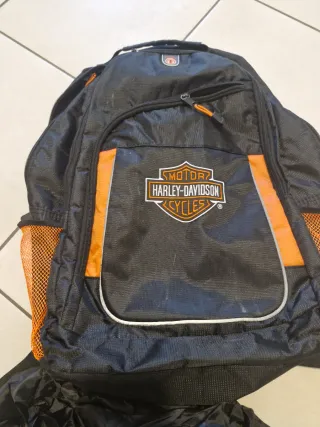 Zaino Harley Davidson nero e arancione