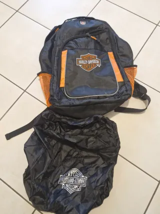 Zaino Harley Davidson nero e arancione