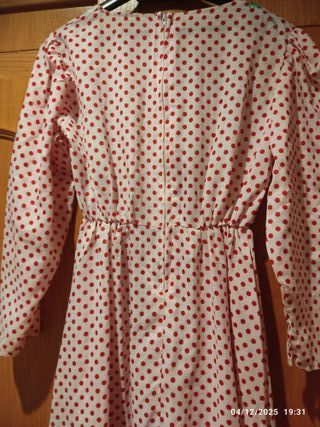 Vestido Flamenca Lunares Rojo y Blanco