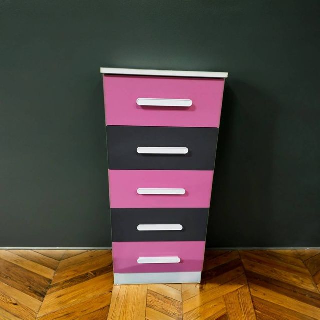 CAJONERA ROSA Y NEGRA