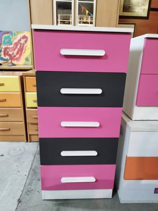 CAJONERA ROSA Y NEGRA