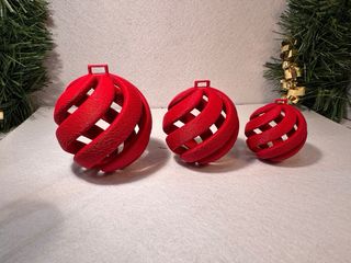 Palline Natale PLA Effetto Neve