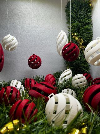 Palline Natale PLA Effetto Neve