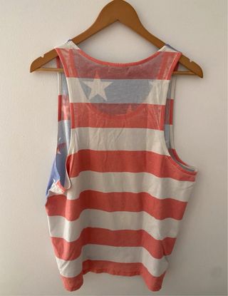 Camiseta tirantes TOPMAN USA flag M