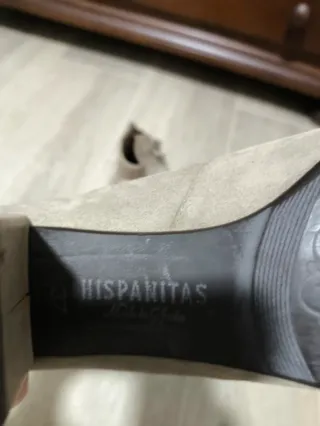 Zapatos botín beige piel con lazo