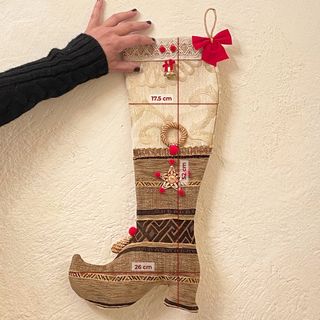 Calza Natale Stivale Decorato