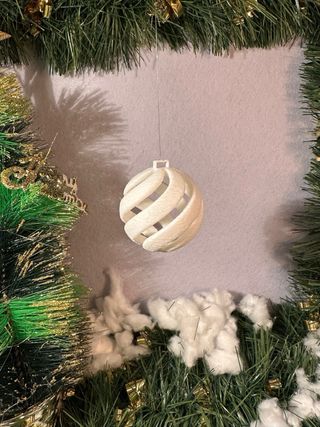 Palline Natale Effetto Neve PLA