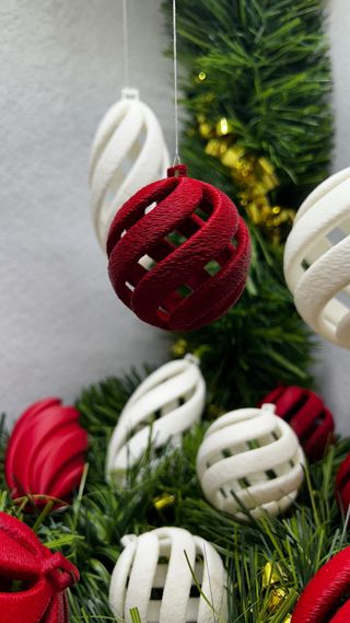 Palline Natale Effetto Neve PLA