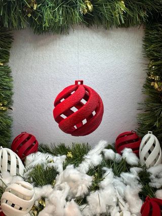 Palline Natale Effetto Neve PLA