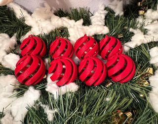 Palline Natale Effetto Neve PLA