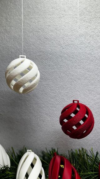 Palline Natale Effetto Neve PLA
