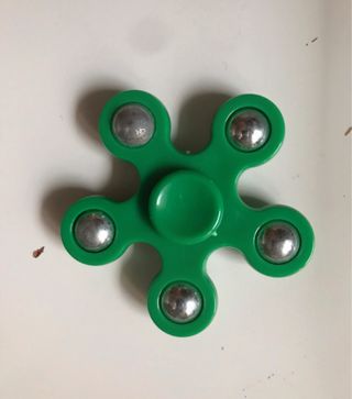 Spinner verde con 5 rodamientos