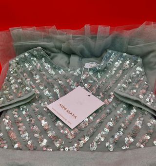 Vestido Maya Deluxe Niña Verde Salvia