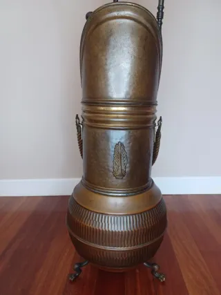 Set de Chimenea Victoriano en Cobre y latón