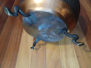 Set de Chimenea Victoriano en Cobre y latón