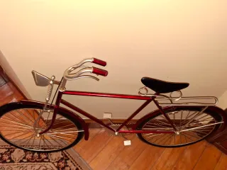 Bicicleta Decorativa de Hierro Roja