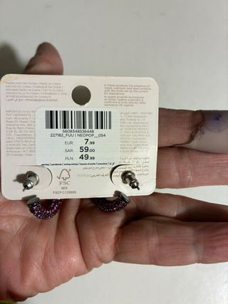 Lote 2 marcas pendientes y pulsera sin estrenar