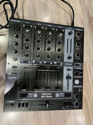 DJ-Tech Mezclador Profesional 4 Canales