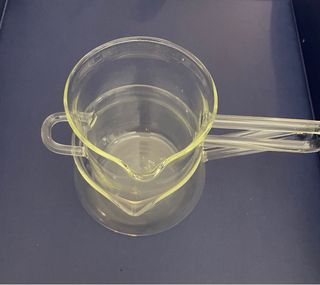 Pentolino per fonduta cioccolato in vetro